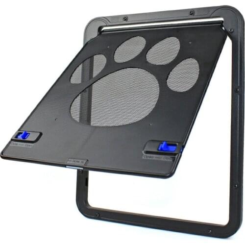 Pet Door New Safe Lockable Magnetic Screen Pet House Garden Enter Freely Fashion Easy Install Outdoor Dogs Cats Window Flap Gate