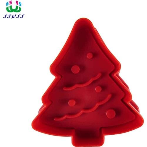 Christmas Tree Pattern Printing Molds,Food Grade Plastic Cake Decorating Cutters Tools,Direct Selling