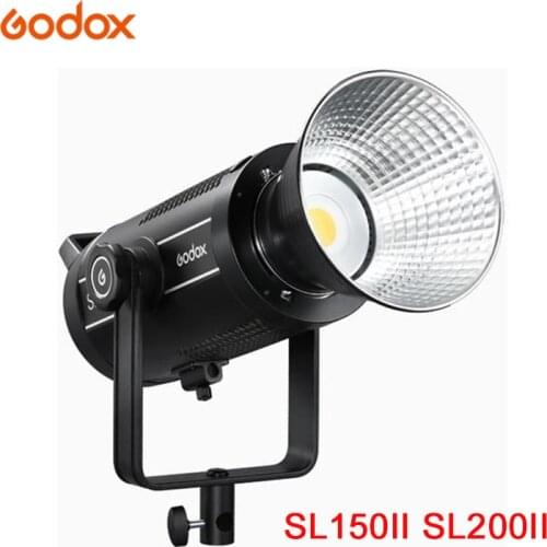 Godox SL150II SL200II LED Video Light SL Series 5600K Wireless Remote Control U Bracket for Studio Video Recording Photography