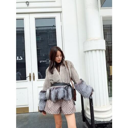 JIAMEILIDI Silver Fox Fur Coats