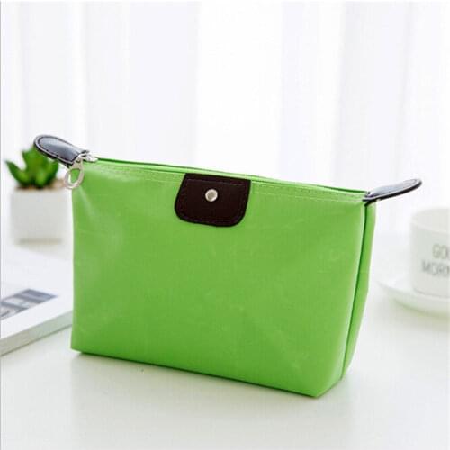 7 Color Dumpling Makeup Bag Unisex Solid Cosmetic Bag Soft Round Portable Korean Version MakeUp Bag Zipper Travel Bags