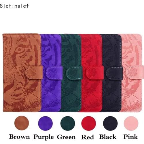 Tiger Leather Phone Case For Samsung S20 Fan Edition S20 FE 5G lite A01 core M51 M31S Soft Wallet Flip Back Book Cover Skin feel