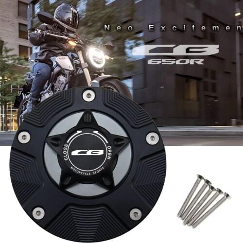 Gas Fuel Tank Cap for Honda CB125R CB150R CB250R CB300R CB500R CB650R 2019-2020 Motorcycle Quick Release Cover