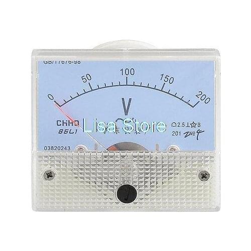 Square Shape AC Voltage Measuring Voltmeter Panel Meter Gauge 0-200V