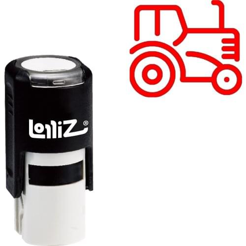 LolliZ Tractor Self-Inking Rubber Stamp - Modern Symbol Series