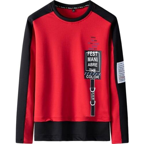 EL BARCO Cotton Hip Hop Men Hoodies Sweatshirt Autumn Funny Print Black White Male Tops Coat O-neck Soft Yellow Red Jacket Shirt