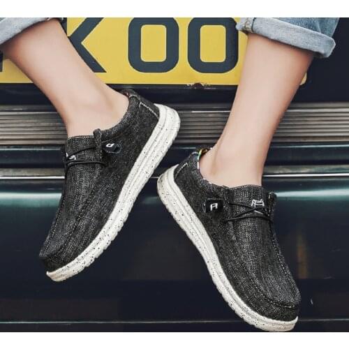 Summer Men Canvas Shoes Espadrilles Breathable Casual Shoes Men Loafers Comfortable Ultralight Lazy Boat Shoes Big Size 39-48