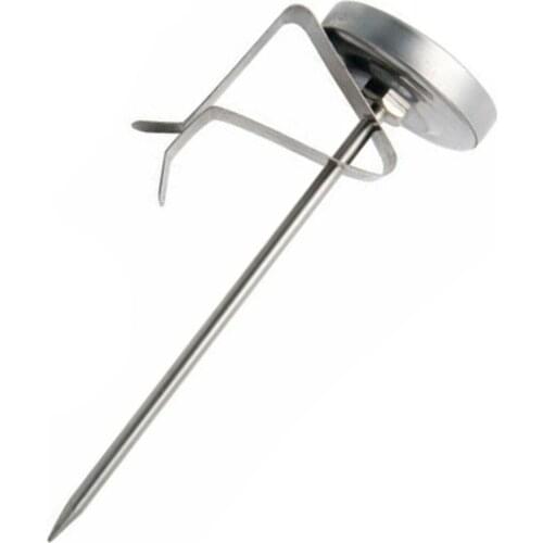 Stainless Steel 200mm Thermometer Probe Instant Read Temperature Gauge for BBQ Grill Food Water Liquid Cooking Lightweight