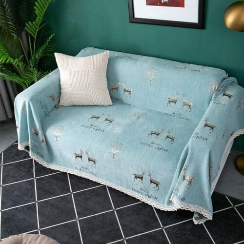 Anti Slip Sofa Towel Throw Blanket Slip Covers Couch Loveseat Covers Blanket Fawn Towel Slipcovers Protect Cover Home Decor