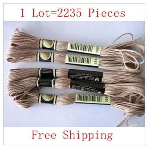 Great Reputation Similar DMC Thread Floss Skein Cross Stitch Thread Embroidery Wire Total 2235Pieces Free Shipping