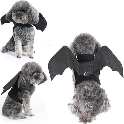 New Cat Halloween Pet Dog Clothes Animal Cat Bat Vampire Fancy Dress Costume Outfit Wings For Various Puppy Clothing Of Pet Dogs