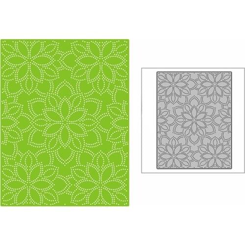New Dotted Poinsettia Flowers Background Panel 2021 Metal Cutting Dies for DIY Scrapbooking and Card Making Embossing Craft Set