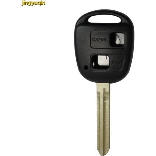 Jingyuqin 2B New Key Shell for Toyota Tacoma Toy43/Toy40/Toy47 Blade No Chip Remote Transponder Ignition Key Fob Cover Case