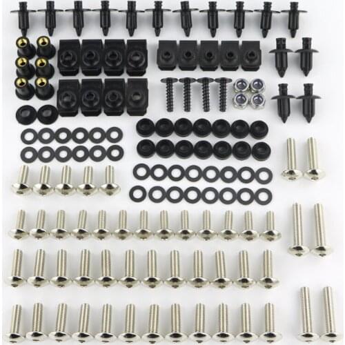 Fit For Yamaha YZF-R1 R1 R1M 1998-2018 YZF R15 2008-2018 Complete Full Fairing Bolts Kit Screw Nut Fairing Clips