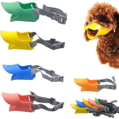 Dog Muzzle Silicone Duck Muzzle Mask for Dogs Anti Bite Stop Barking Small Large Dog Mouth Muzzles Pet Dog Accessories