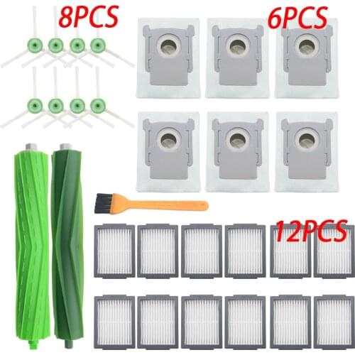 Hepa Filter Dust Bag Brush Roll for iRobot Roomba i7 E5 E6 i3 Series Robot Vacuum Cleaner Replacement Spare Parts Accessories