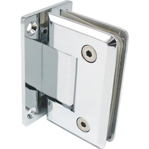 Glass door spring hinges stainless steel 90 degree for 8-12mm thick glass clamp in the shower