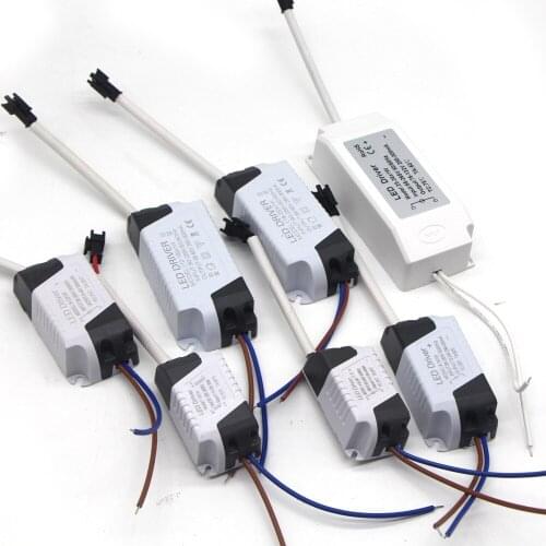 LED Lamp Driver Light Transformer Input AC90-265V Power Supply Adapter 280mA-300mA Current for LED Spot light Bulb Chip DIY