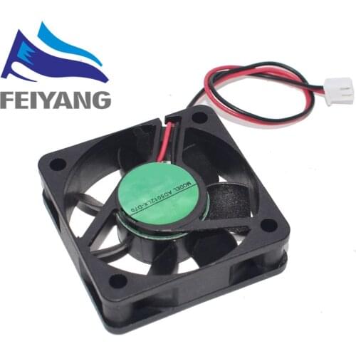 1PCS 5010 DC 12V 3D printer turbine Fan 5010 3d printer part fan 50mm (50*50*10mm) 2Pin Brushless Cooling Fan 12v Fan duct