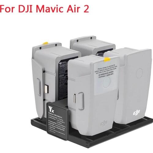 DJI Mavic Air 2 Battery Charger Hub Fast Charging Hub Mavic Air 2 Drone 4 in 1 Foldable Battery Charging Accessories In Stock
