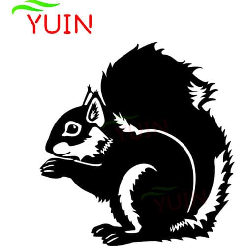 Squirrel Cute Car Decals Fashion Door Decoration Personalized PVC Waterproof Sunscreen Stickers Can Be Customized Color