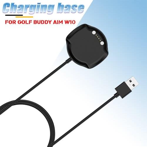 USB Smart Watch Charger Base Charging Cable Adapter Safety Fast Stable Portable Power Charge Accessories For Golf Buddy Aim W10