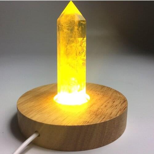 100mm handmade natural quartz crystal obelisk healing wicca home decorative crystal lamp
