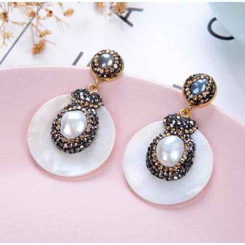 2020 Trendy Elegant Freshwater Pearl Earrings For Women Handmade Unusual Earrings 11 Style Irregular Natural Pearl Jewelry