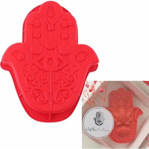 3D Big Hand of Fatima Eye of God Silicone Mold Bakeware Diy Chocolate Bakery Baking Tray Non-stick Dessert Bread Pastry Mould