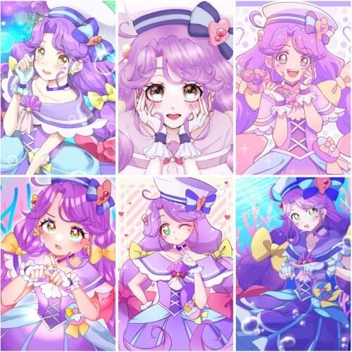 Anime Posters Tropical-Rouge! Precure Retro Poster Canvas Painting Wall Art Picture Posters Photos for Childrens Room Decor