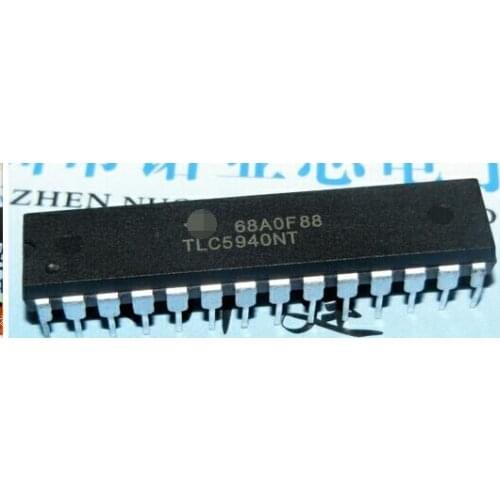 Free shipping 2 pcs TLC5940NT TLC5940 DIP28