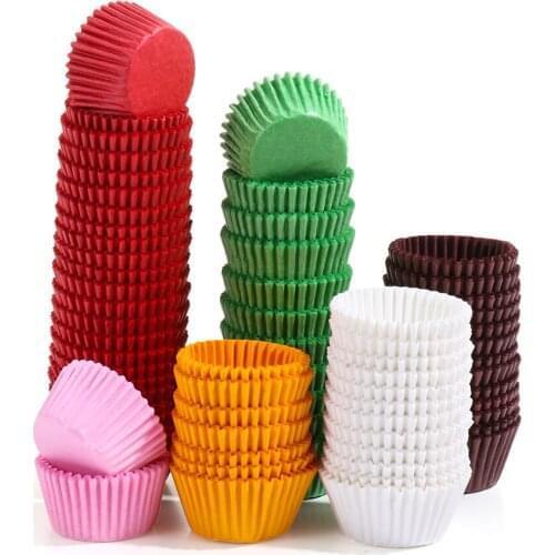 500/1000pcs Hot Muffins Cup Paper Cupcake Wrappers Baking Cups Cases Boxes Cake Cup DIY Cake Tools Kitchen Baking Supplies