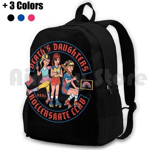 D.D.R.C. Outdoor Hiking Backpack Riding Climbing Sports Bag Humor 80S Vintage Retro Roller Skate 70S Funny Roller Derby Girl