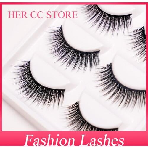 INDIVIDUAL PACKING 5PAIRS 0.07mm 3D SOFT DRAMATIC NATURAL THICK FASHION FALSE EYELASHES HIGH QUALITY MAKUP(16X)