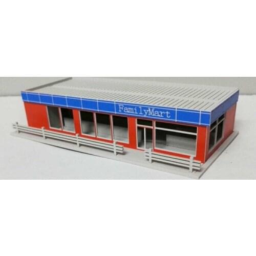 Exquisite 1/150 Model Train N scale model Family Mart architectural model material sand table model materials Free Shipping