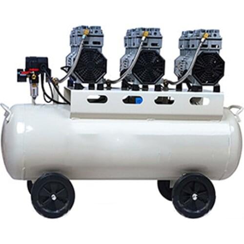 1PC Large Air Pump Compressor 90L Oil-free Silent Air Compressor Dental Laboratory Auto Repair Air Pump Compressor 220V