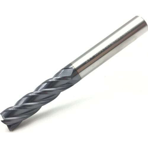 5pcs 4 Flute HRC50 4mm Endmills Carbide endmilling Tungsten Steel standard length cnc Milling Cutter End Mill