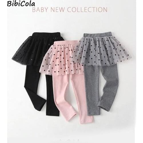 Girls Legging Skirt-pants Dot Girl Cake Skirt Pants Casual Girl Leggings Childrens Girls Skirt Pant For Girls 3-7 Years