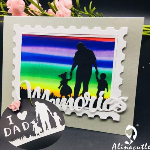 DIE CUT METAL CUTTING DIES cut love DAD fathers day Alinacraft Scrapbook paper craft album card punch knife art cutter die