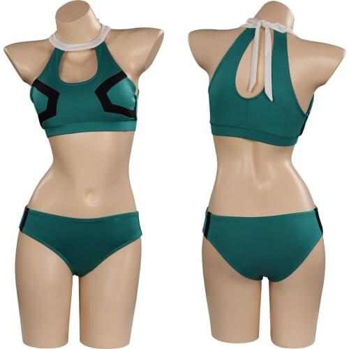 My Hero Academia Midoriya Izuku Cosplay Costume Swimwear Outfits Halloween Carnival Suit
