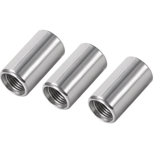 Uxcell Stainless Steel 304 Cast Pipe Fittings Coupling Fitting 1/8 x 1/8 G Female 3pcs