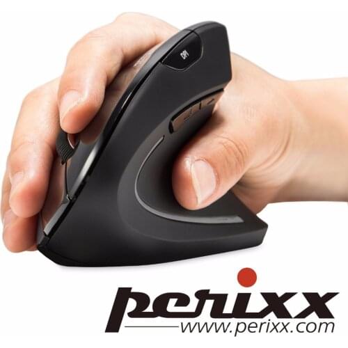 New Perixx PERIMICE-713 2.4GHz Optical Wireless Ergonomic Vertical Mouse Computer Mouse For Desktop Notebook