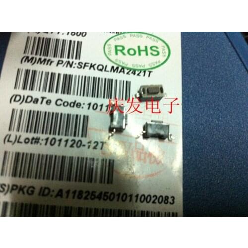 Original new 100% import SFKQLMA2421T keypad 2pin 3*6*4.3mm micro touch switch