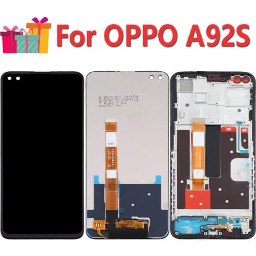 Original Display Replacement 6.57" For OPPO A92S PDKM00 LCD Touch Digitizer Screen With Frame Assembly