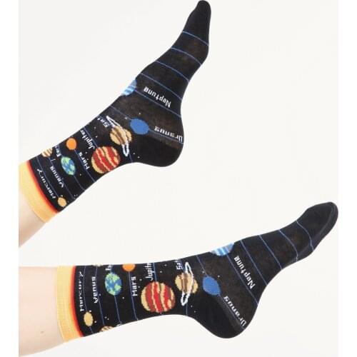 12 pair from turkey high quality cotton happy socks unisex mens summer lot pack wholesale socs design earth planet galaxy space