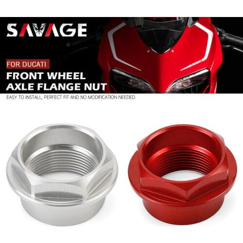 Front Wheel Axle Flange Nut For DUCATI 899 959 1199 1299 Panigale V4 V2 Superleggera Diavel 1260 XDiavel Motorcycle Spindle Bolt