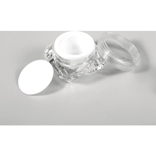 Mini Plastic Cosmetic Jars with Lids and Inner Liners, 5/10/15g, Empty Lotion Containers, Travel Cream Container for Sugar Scrub