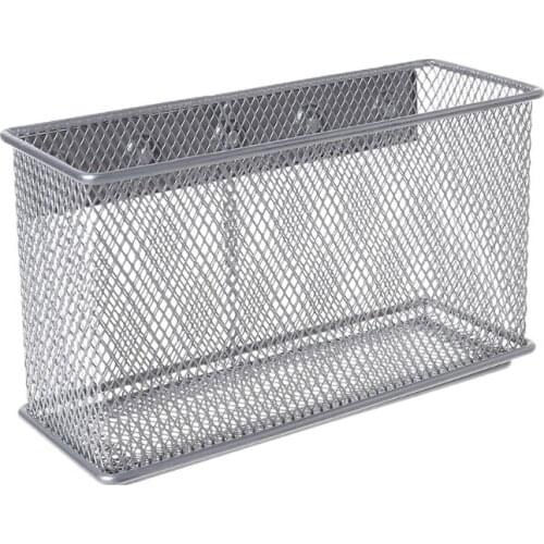 Durable Refrigerator Wire Mesh Magnetic Basket Storage Box Kitchen School Cabinet Sundries Pen Makeup Organizer
