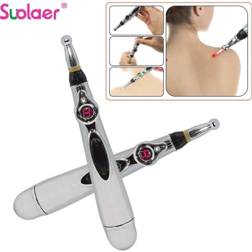 Dropshipping Electric Acupuncture Magnet Therapy Heal Massage Pen Meridian Energy Accupuncture Pen Pain Relief Device HealthCare