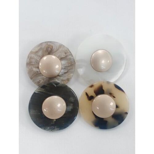 5pcs/lot Gold Pearl Buttons Plastic Shank for Garment Clothing Accessories Fit Sewing Scrapbooking Garment DIY Decoration